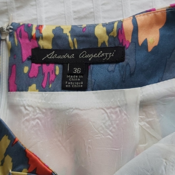 Multicoloured structural silk skirt - Picture 5 of 5